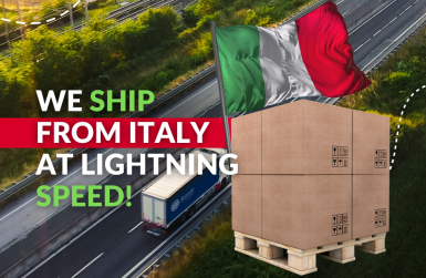 Shipments from italy at lightninh speed with delamode baltics
