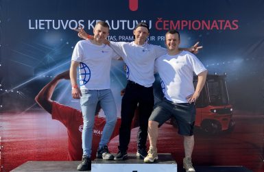 Patyrę Delamode Baltics sandėlio darbuotojai dalyvavo autokrautuvų čempionate