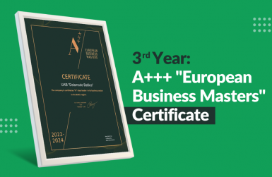 Delamode Baltics A+ business masters certificate
